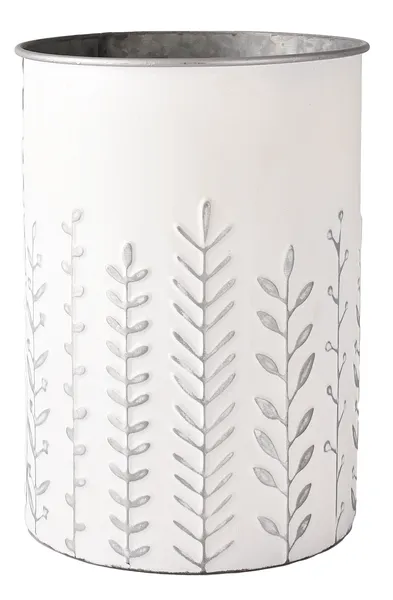 Embossed Leaf Stem Planter