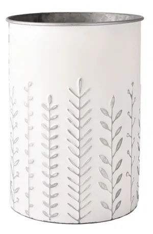 Embossed Leaf Stem Planter