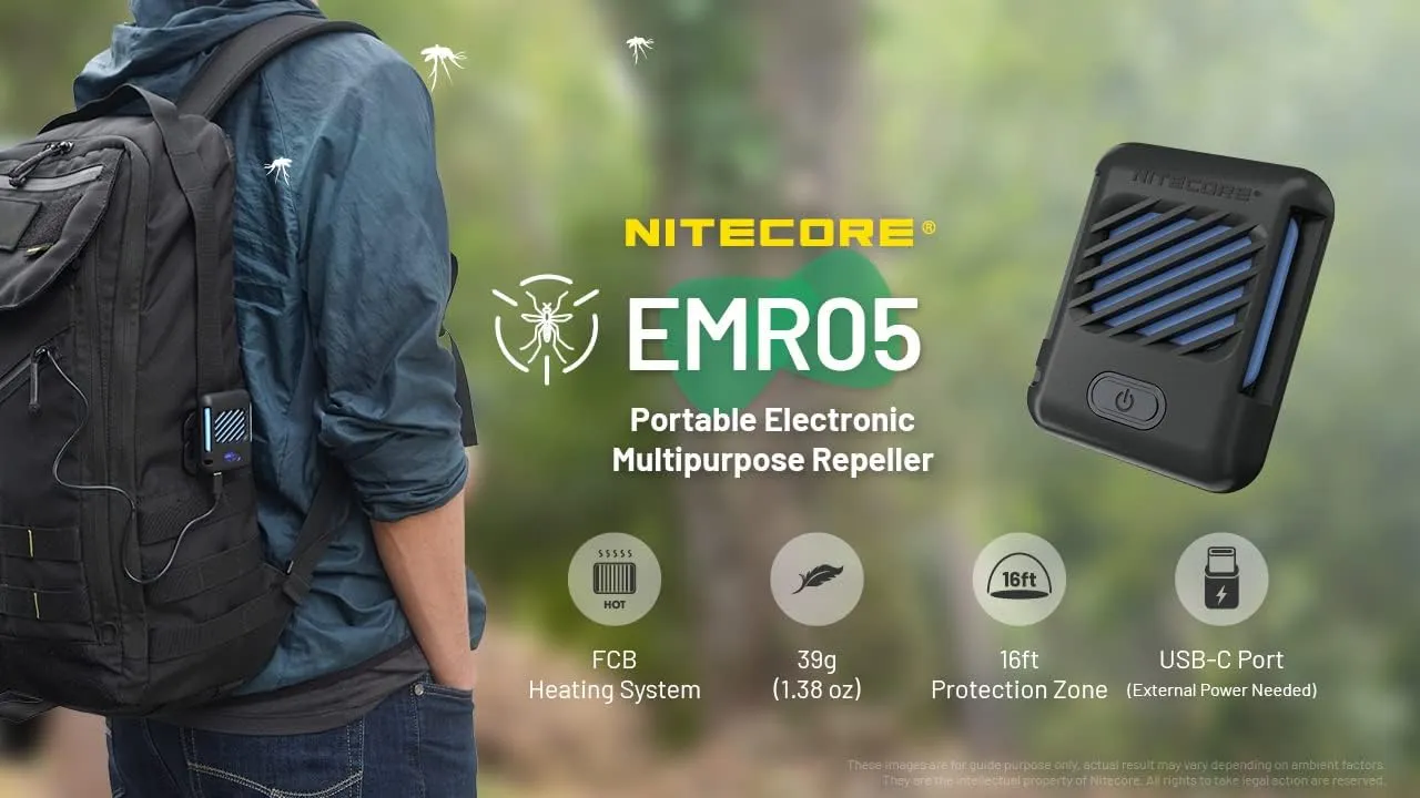 EMR05 - Portable Mosquito Repellent Powered by USB-C Mozzie Repeller