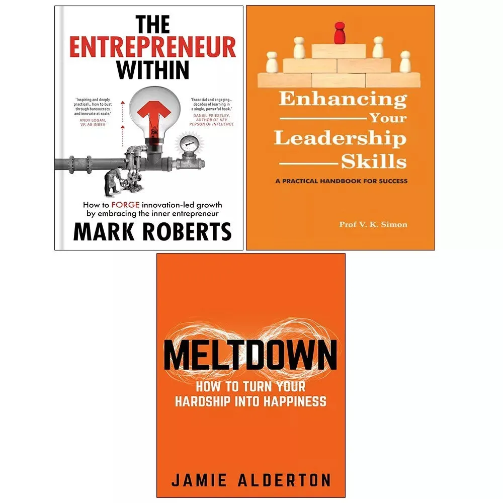 Entrepreneur Within (HB), Meltdown, Enhancing Your Leadership Skills 3 Books Set