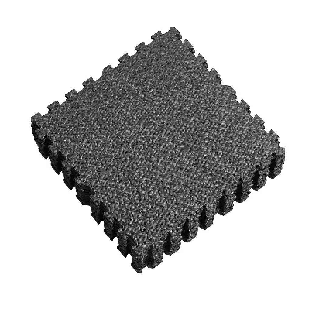 Eva Foam | Gym Flooring Puzzle Mats - Black
