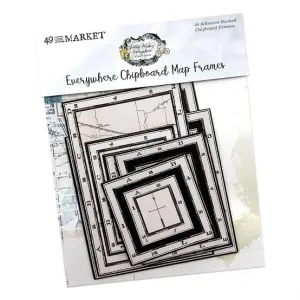 Everywhere - Chipboard Map Frames 49 & Market