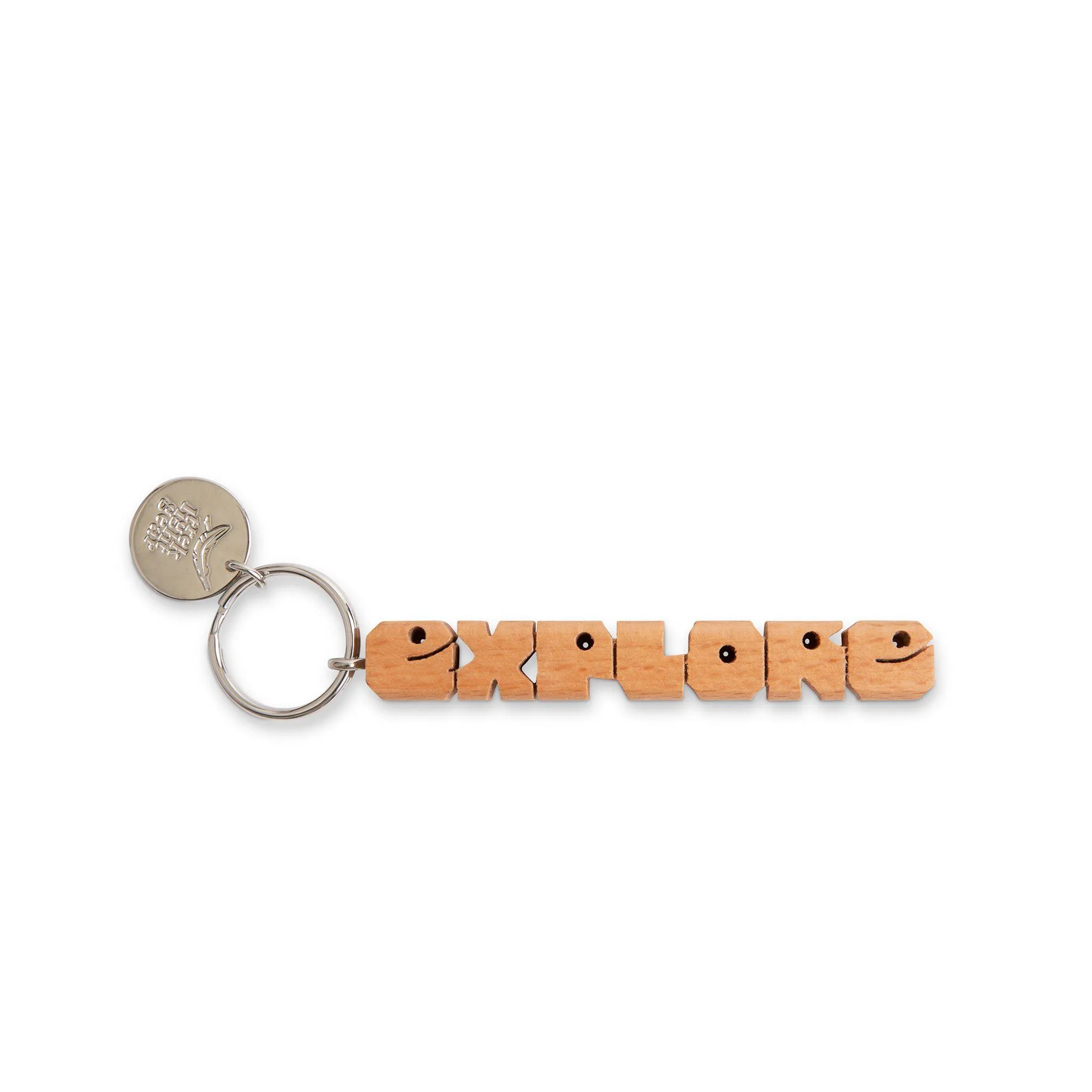 EXPLORE Wood Keychain