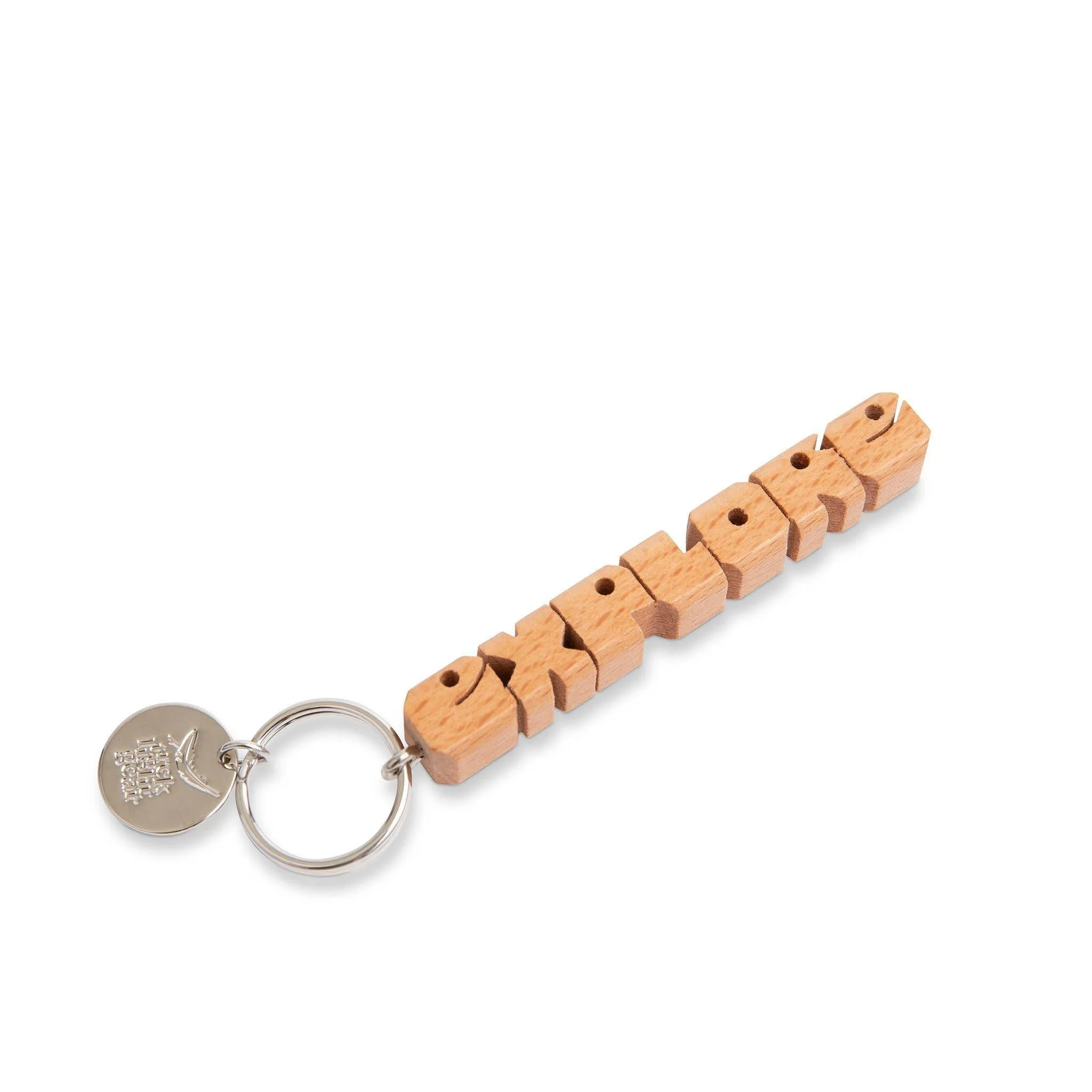 EXPLORE Wood Keychain