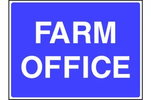 Farm office sign