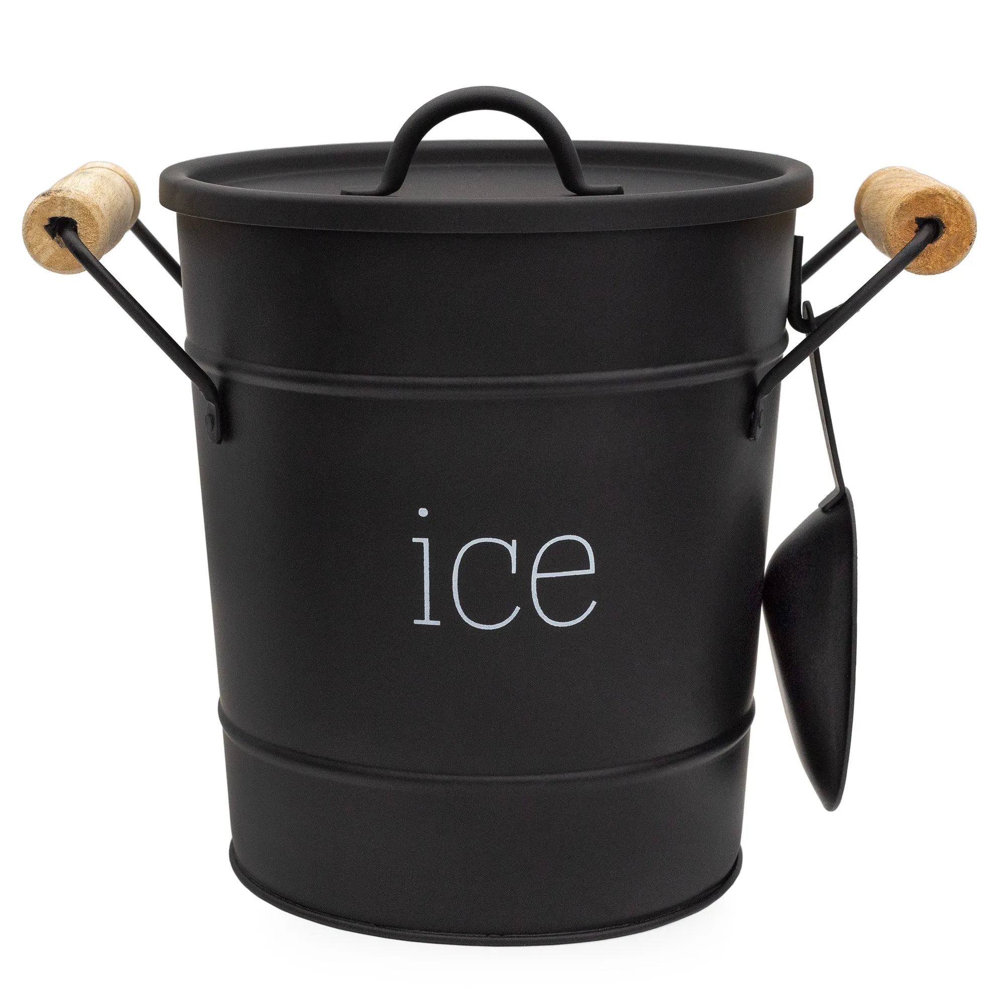 Farmhouse Enamelware Ice Bucket (Black, Case of 8)