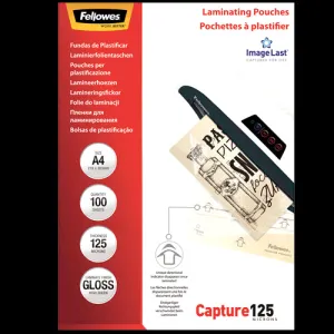 Fellowes ImageLast A4 125 Micron Laminating Pouch - 100 pack