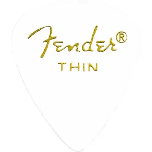 Fender 351 Classic Thin White Pick Pack (12)