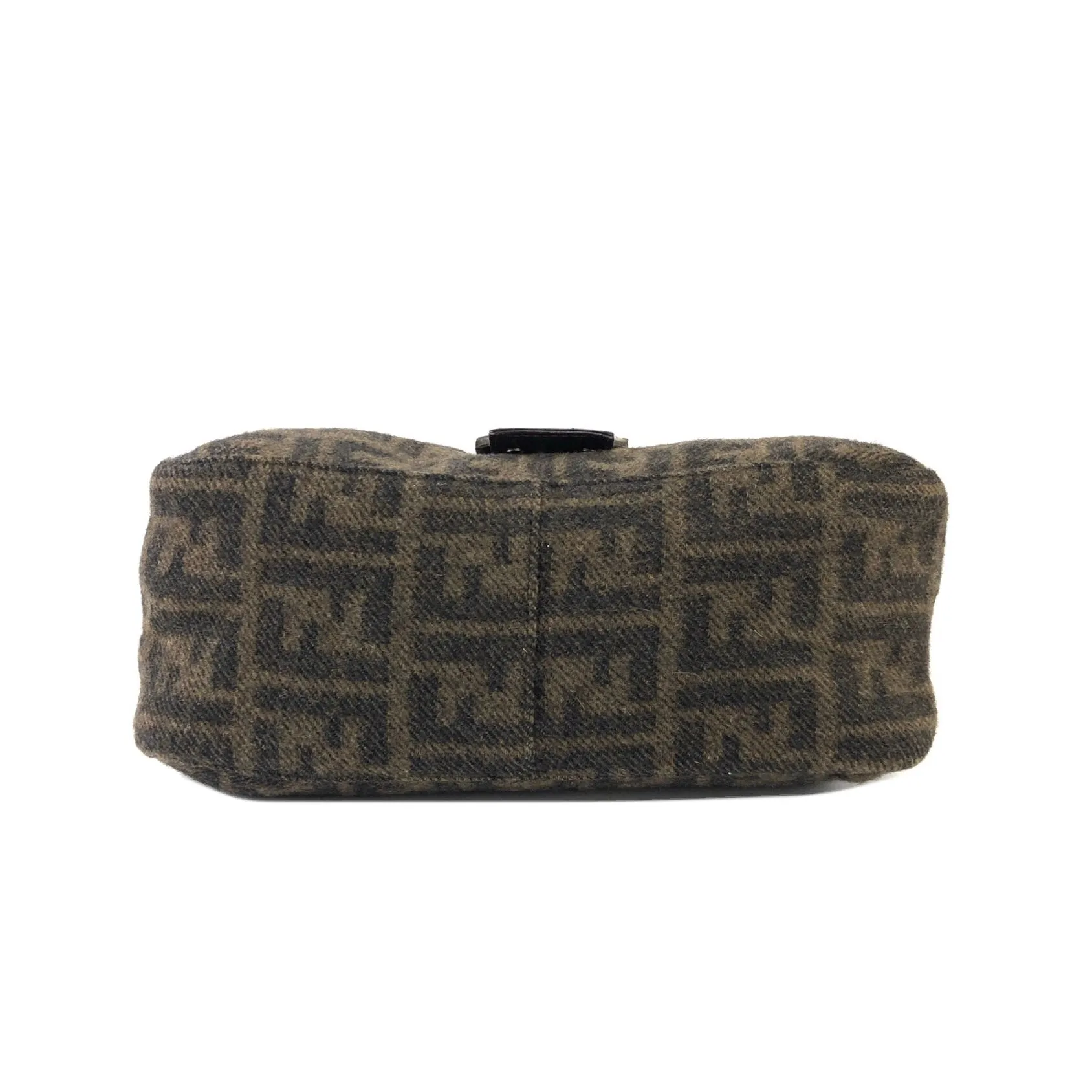 FENDI Zucca Bucket Wool Shoulder bag Handbag Brown Vintage Old h7skhg