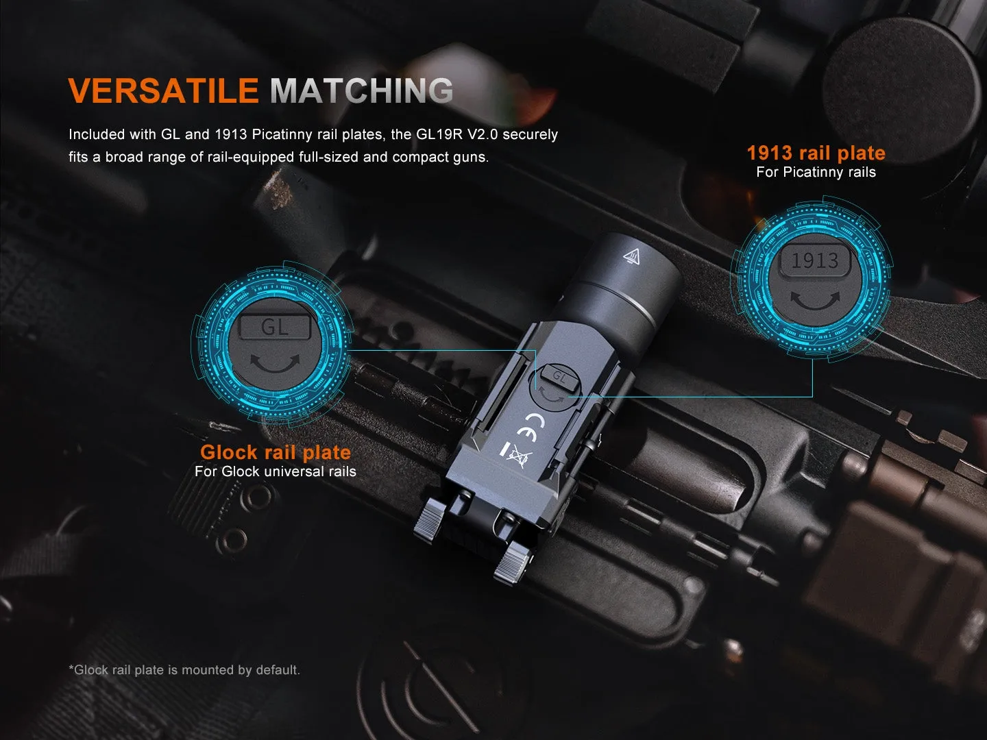 FENIX GL19R V2.0 RECHARGEABLE TAC LIGHT
