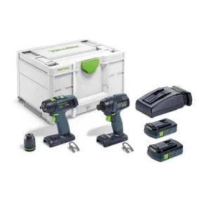 Festool 576494 TID 18 Impact   T18 Drill Combo Kit