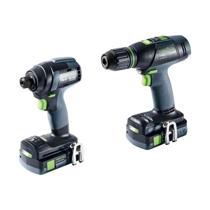 Festool 576494 TID 18 Impact   T18 Drill Combo Kit