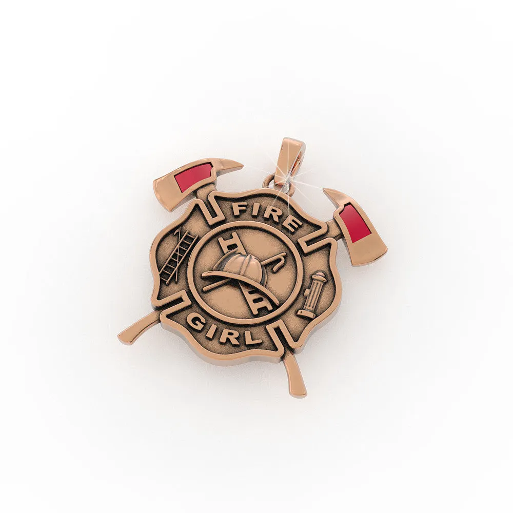 Fire Girl Pendant