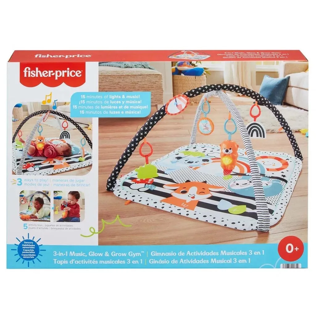 Fisher Price - 3-i-1 Music Glow & Grow Gym