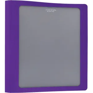 Five Star Customizable 1-1/2" D-ring Plastic Binder