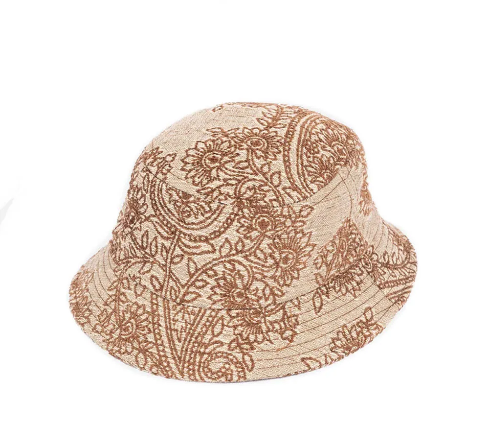 FLORAL DEMASK BUCKET HAT
