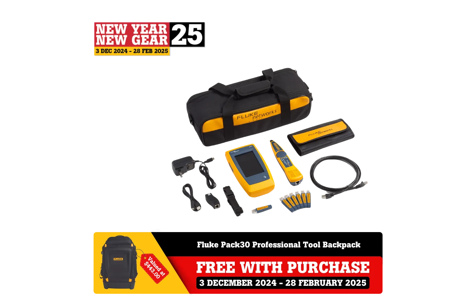 Fluke Networks LIQ-KIT LinkIQ Cable Network Tester Advanced Kit