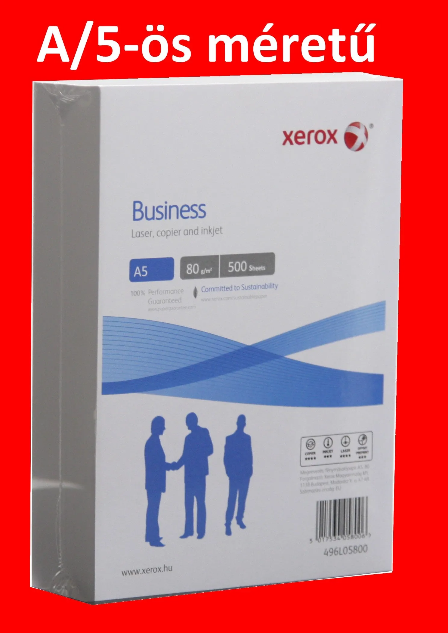 Fénymásolópapír XEROX BUSINESS A/5  80g (500ív/csg)