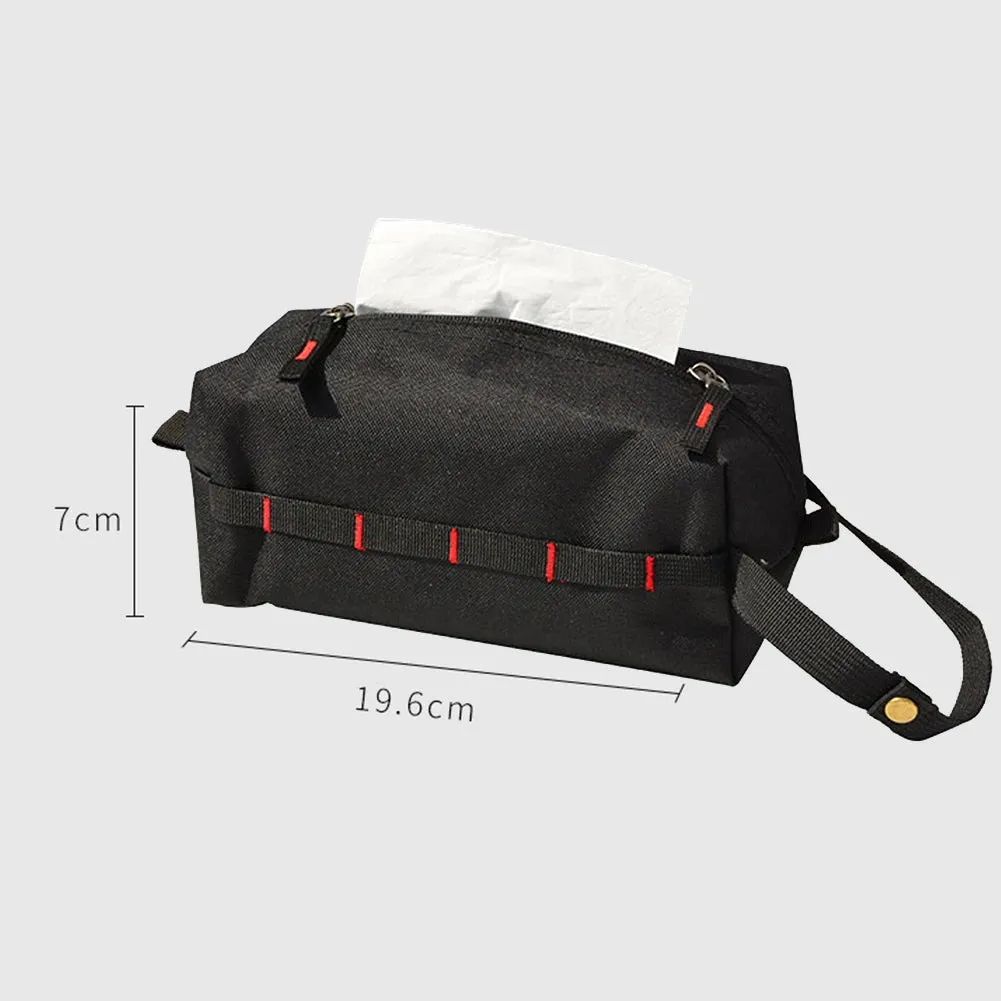 Foldable Ethnic Style Hanging Camping Toilet Paper Holder - Portable and Stylish Outdoor Storage Box for Camping and Hiking