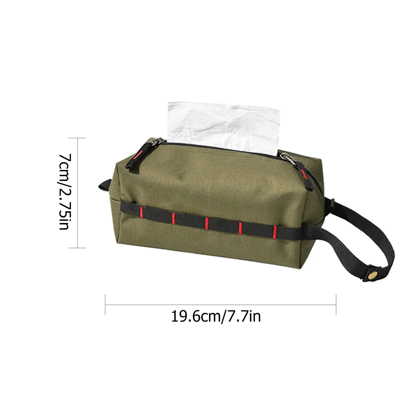 Foldable Ethnic Style Hanging Camping Toilet Paper Holder - Portable and Stylish Outdoor Storage Box for Camping and Hiking