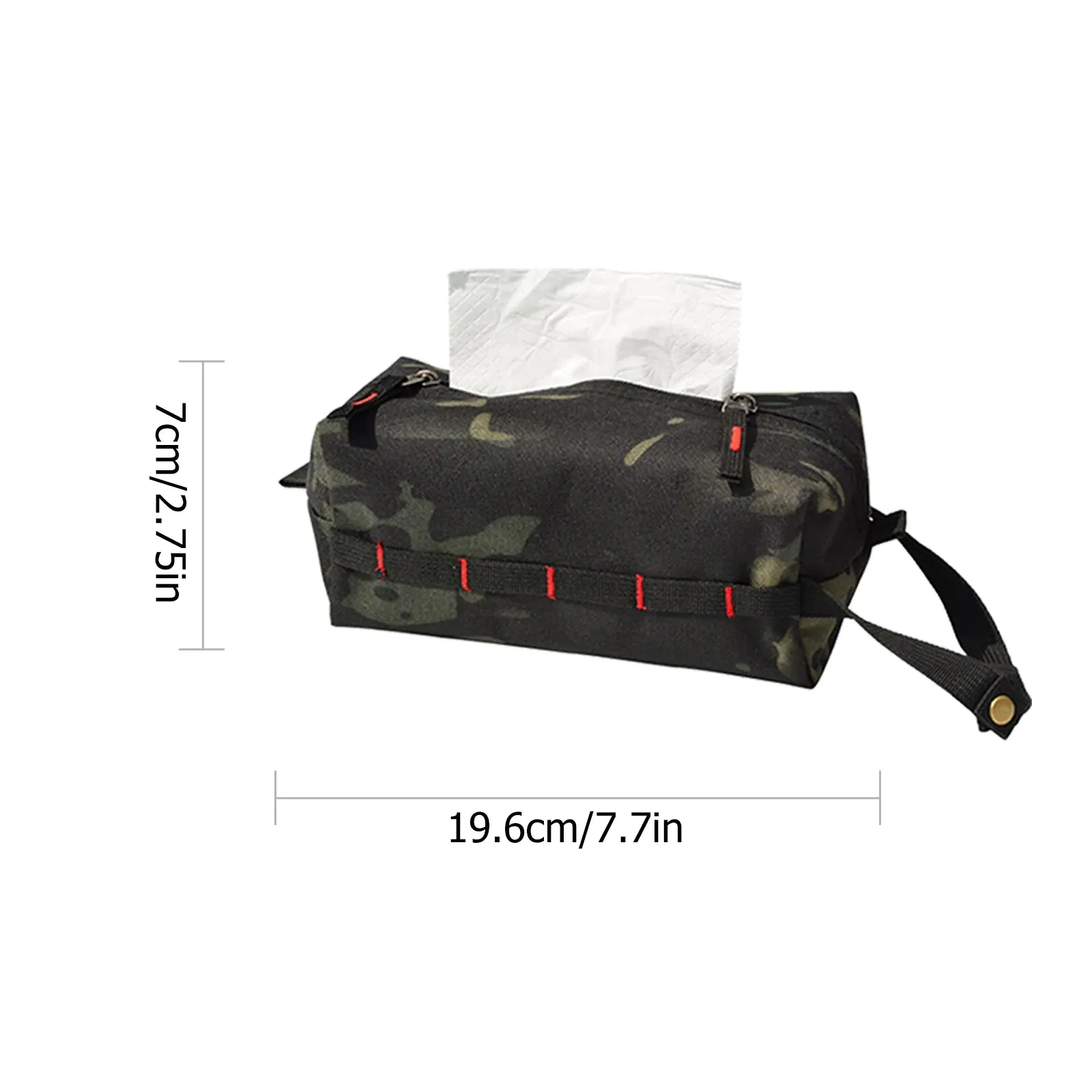 Foldable Ethnic Style Hanging Camping Toilet Paper Holder - Portable and Stylish Outdoor Storage Box for Camping and Hiking