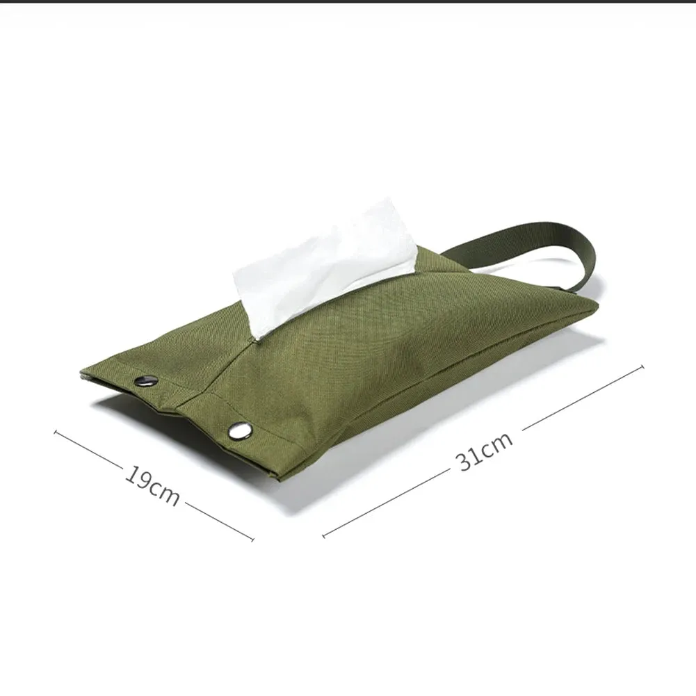 Foldable Ethnic Style Hanging Camping Toilet Paper Holder - Portable and Stylish Outdoor Storage Box for Camping and Hiking