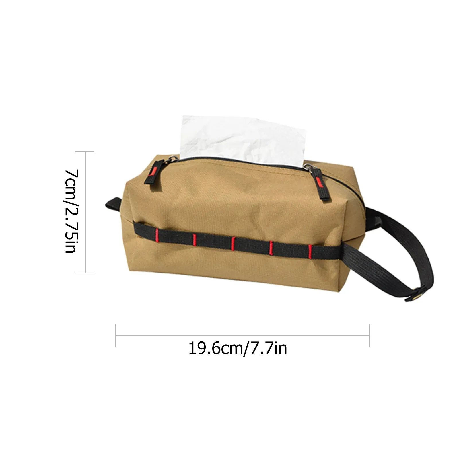 Foldable Ethnic Style Hanging Camping Toilet Paper Holder - Portable and Stylish Outdoor Storage Box for Camping and Hiking