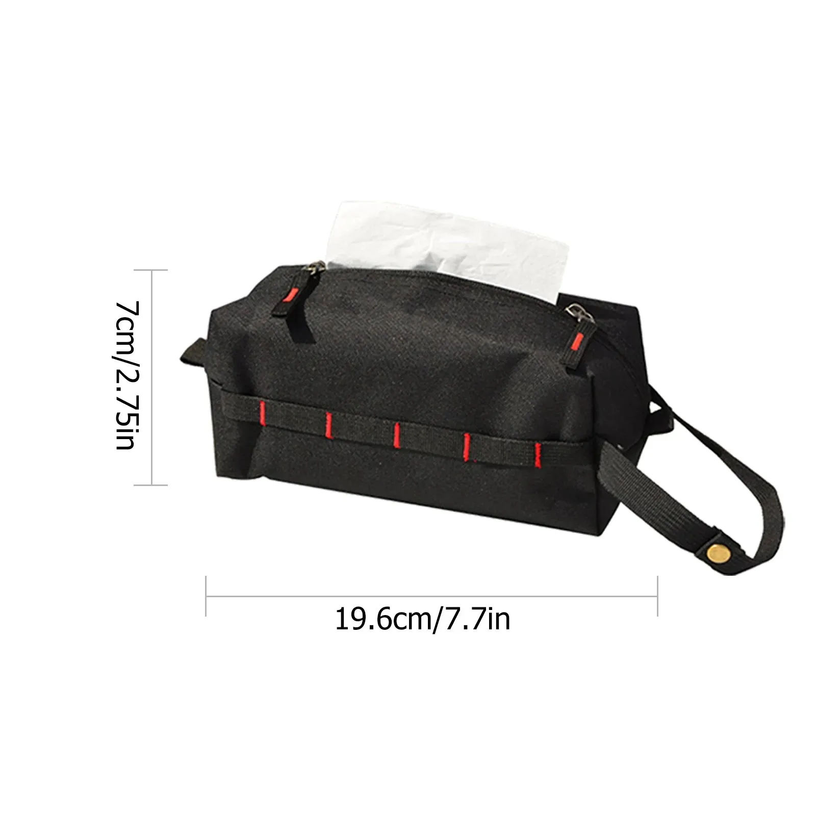 Foldable Ethnic Style Hanging Camping Toilet Paper Holder - Portable and Stylish Outdoor Storage Box for Camping and Hiking