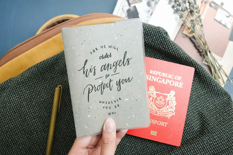 For He will order His angels to protect you wherever you go {Passport Cover}