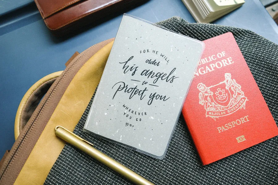 For He will order His angels to protect you wherever you go {Passport Cover}