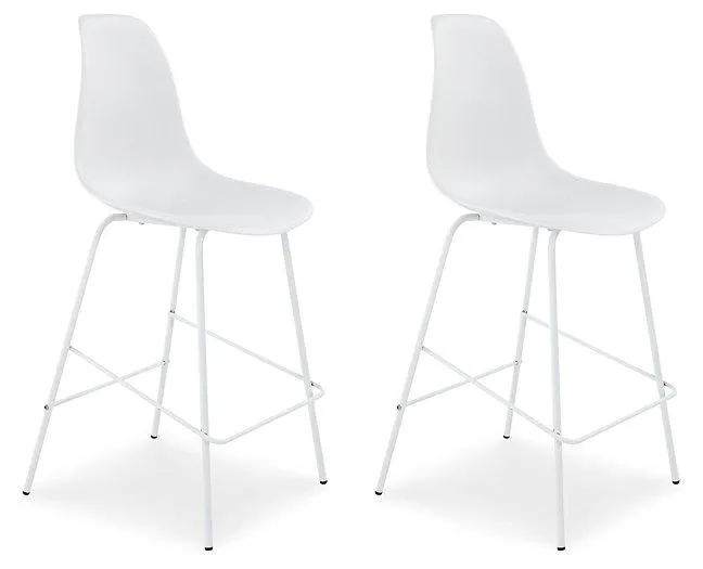 Forestead White Counter Height Bar Stool (Set of 2)