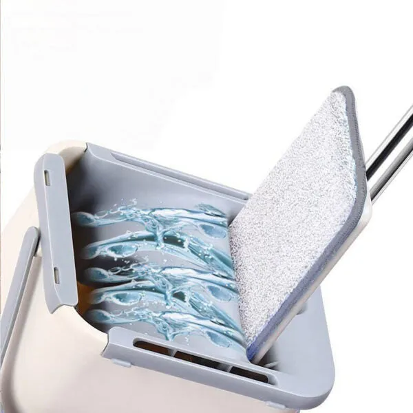 Free Hand Washing Magic Automatic Spin Mop 2 Washable Microfiber Pads