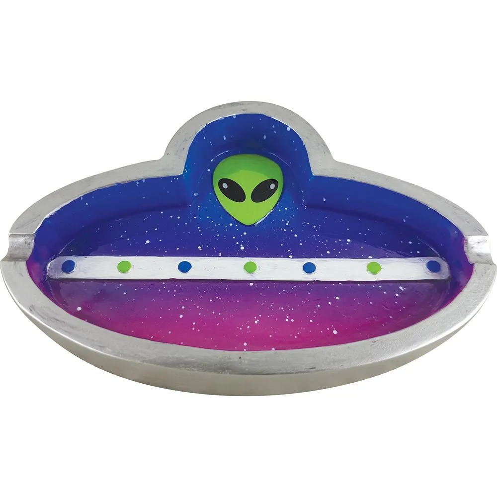 FUJIMA Porcelain Space Alien Ashtrays - (6 Count Display)