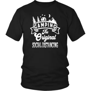 Funny "Camping The Original Social Distancing" Shirts and Hoodies
