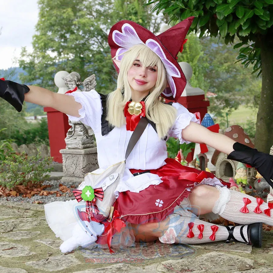 Genshin Impact Klee Blossoming Starlight Cosplay Costume C08336E