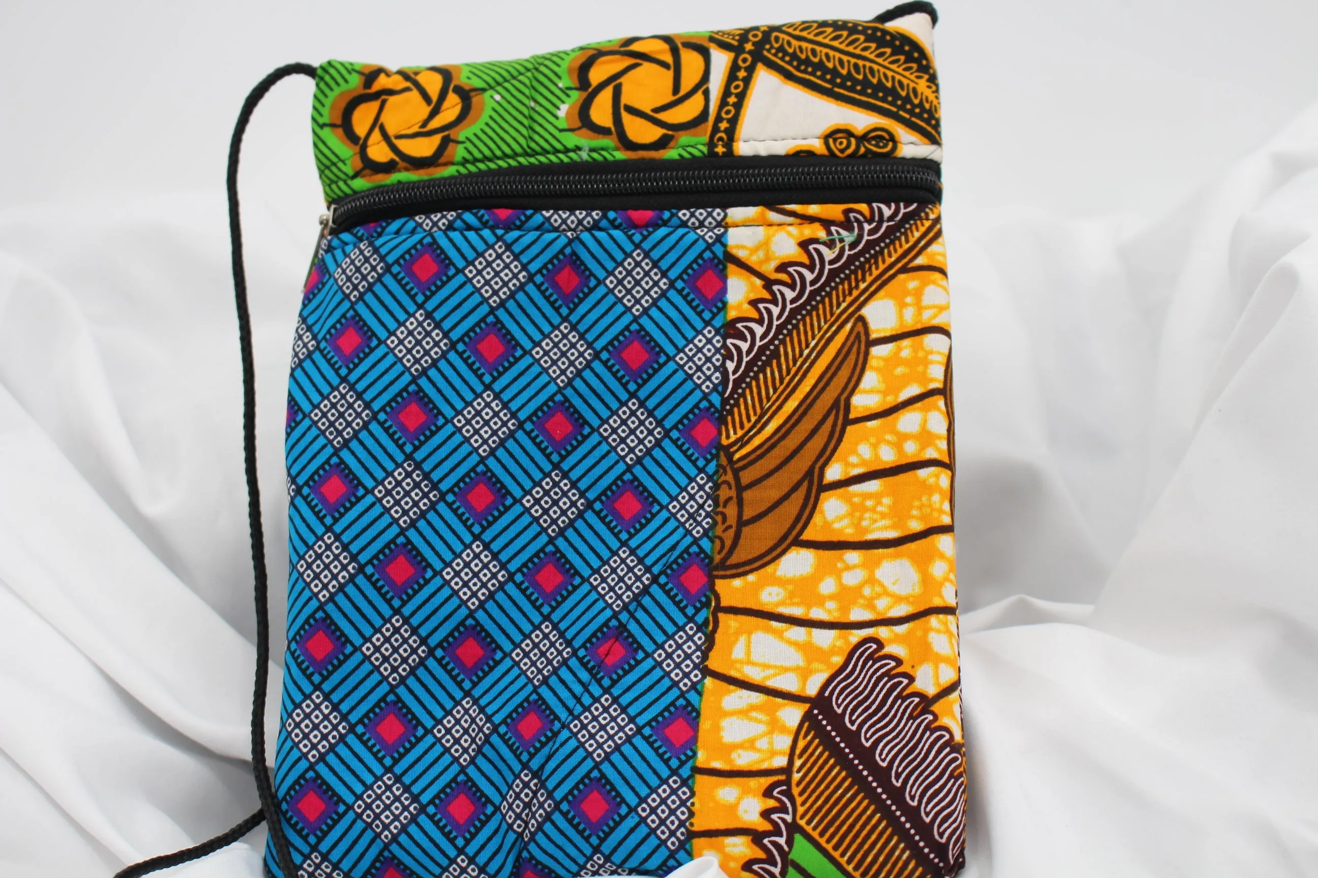 Ghanaian Crossbody - African Iris (Yellow)