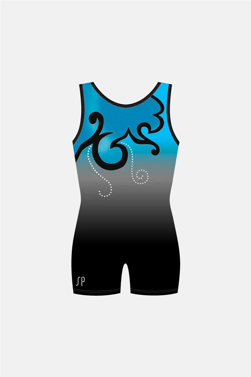 Girls Team Gym Short Length Unitard