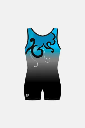 Girls Team Gym Short Length Unitard