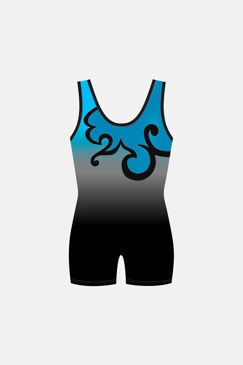 Girls Team Gym Short Length Unitard