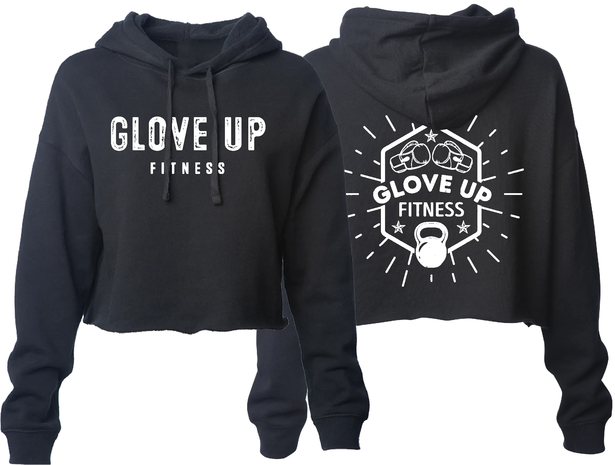 GLOVE UP FITNESS WOMENS CROP HOODIE