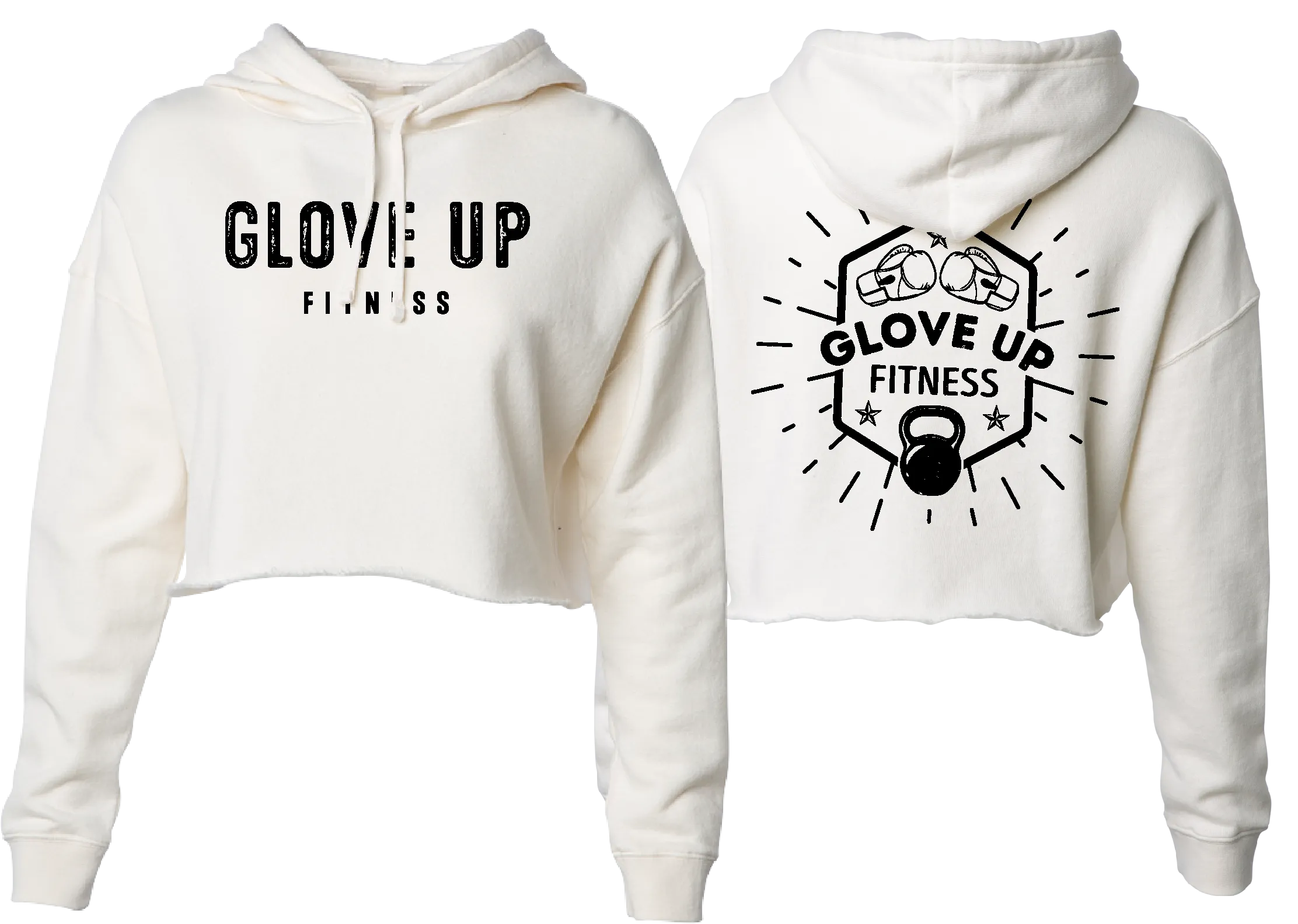 GLOVE UP FITNESS WOMENS CROP HOODIE