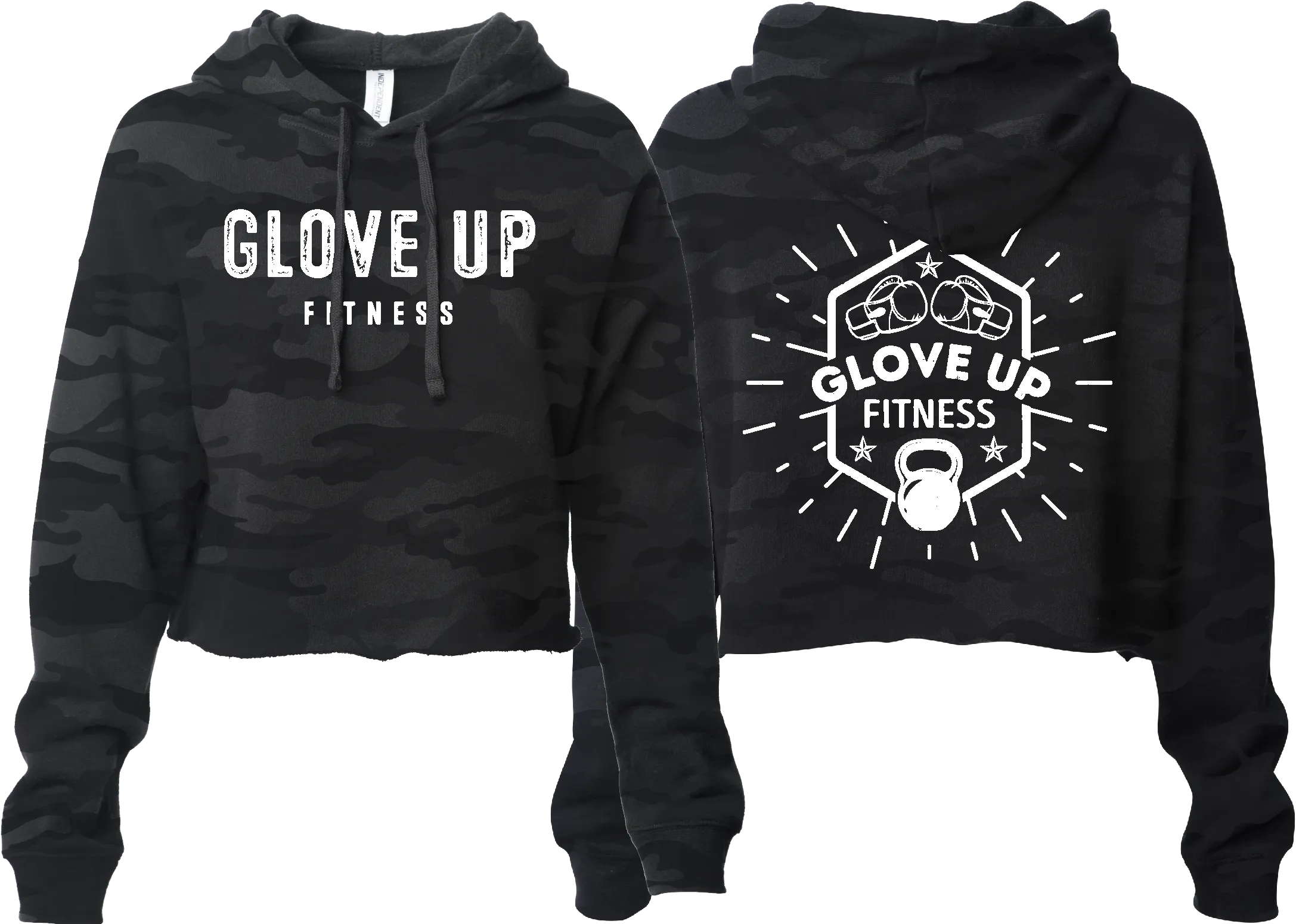 GLOVE UP FITNESS WOMENS CROP HOODIE