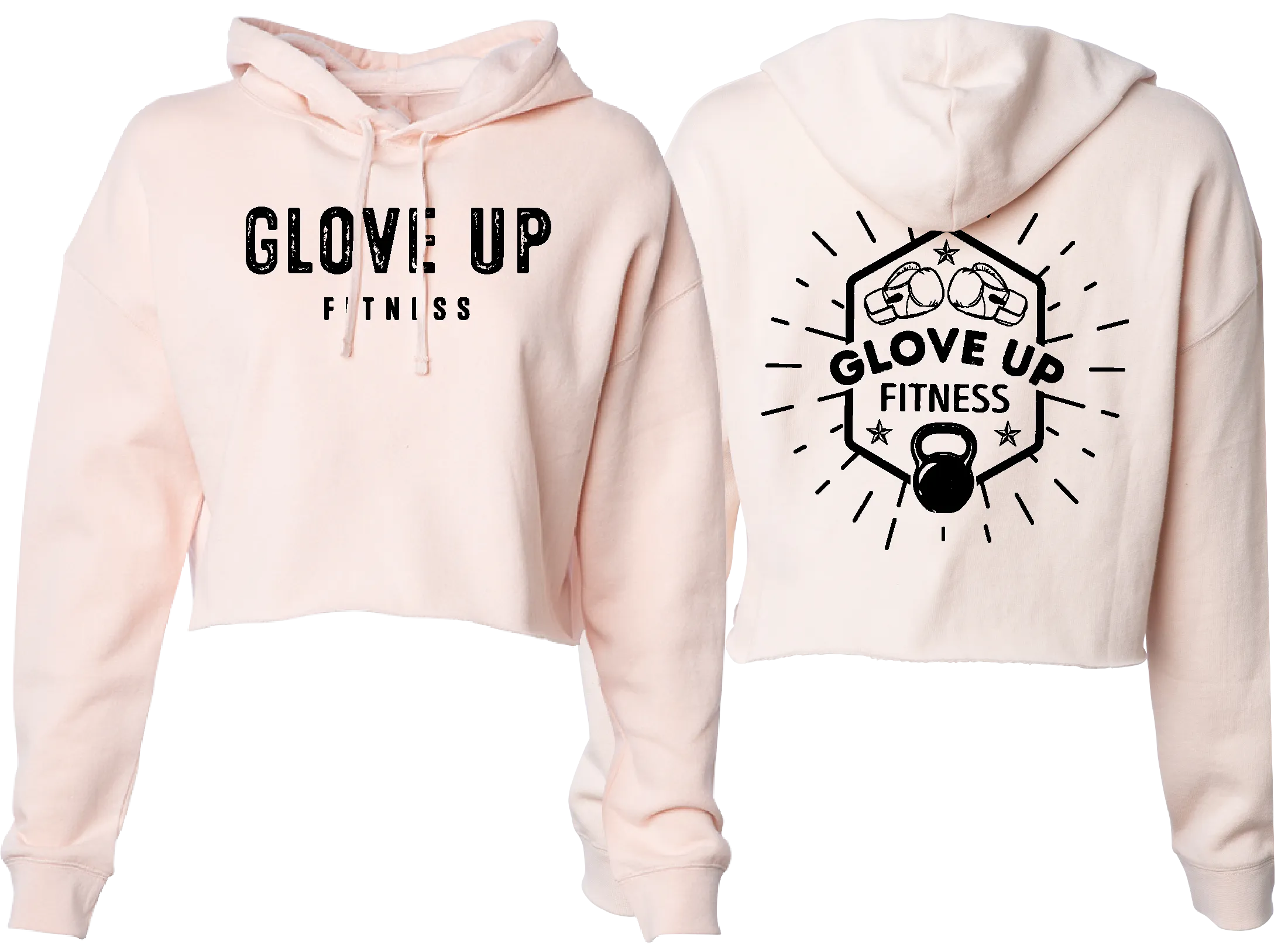 GLOVE UP FITNESS WOMENS CROP HOODIE