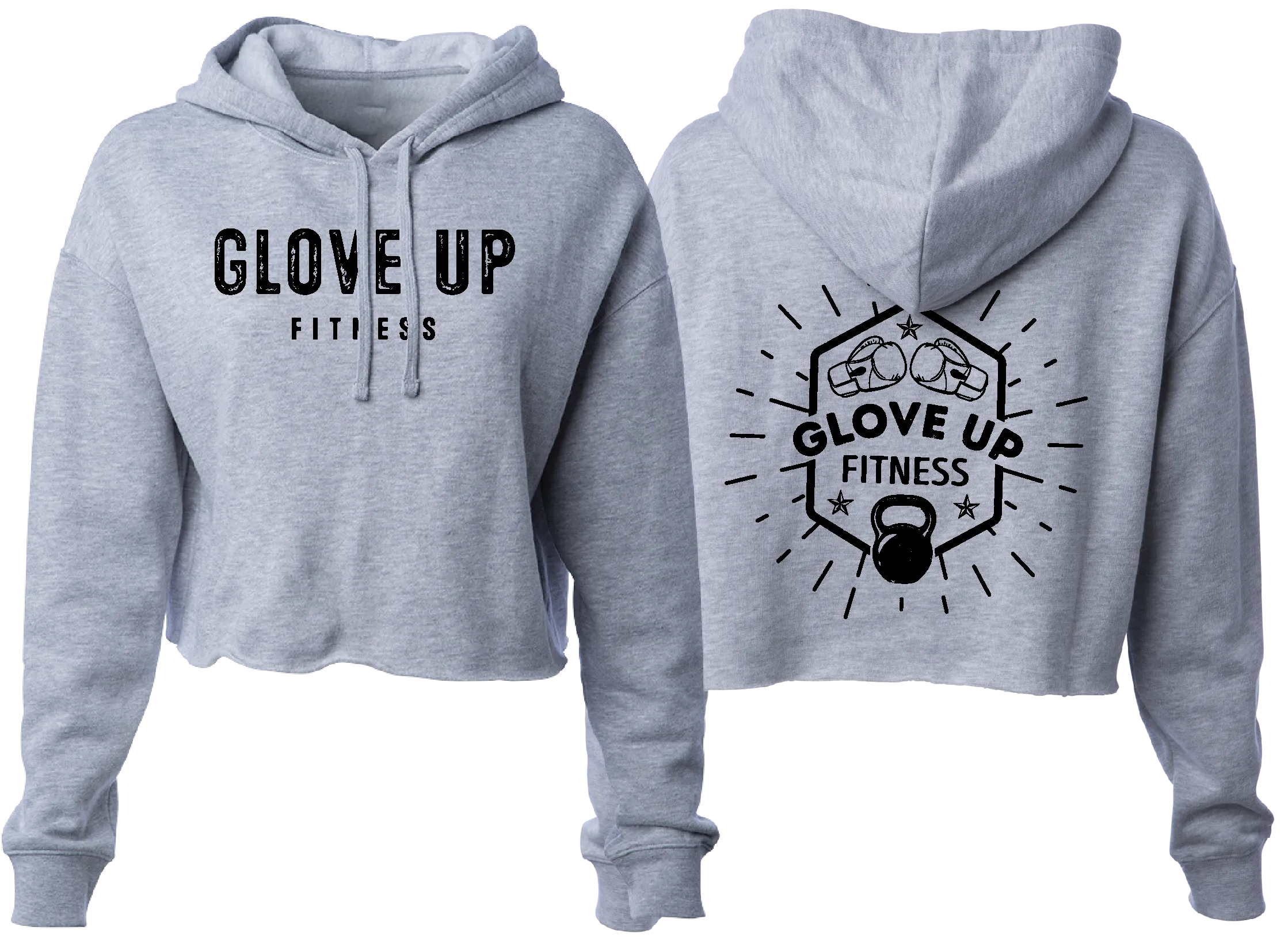 GLOVE UP FITNESS WOMENS CROP HOODIE
