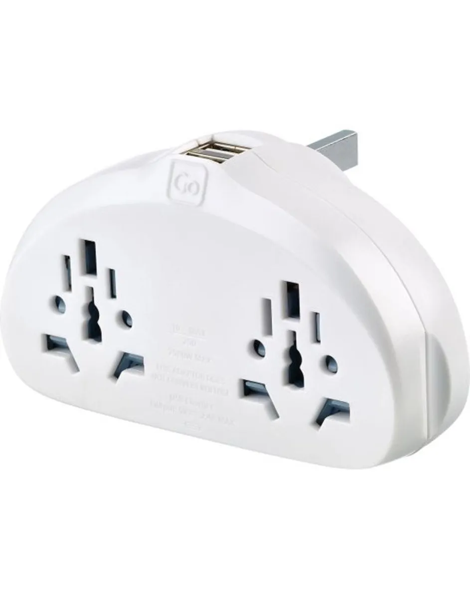Go Travel World-UK Adapter Duo   USB