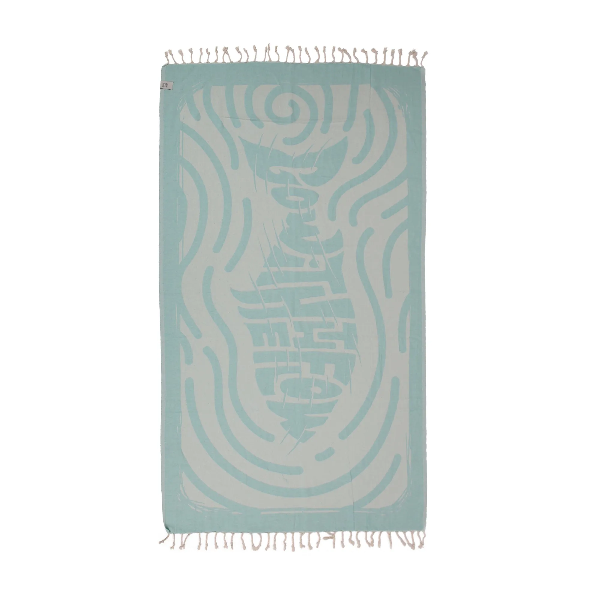 Go with the flow Peshtemal Pure Cotton Beach Towel by La'Hammam