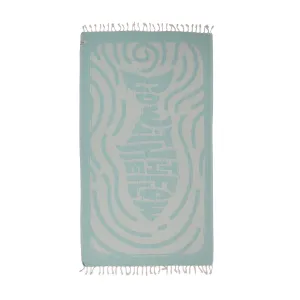 Go with the flow Peshtemal Pure Cotton Beach Towel by La'Hammam