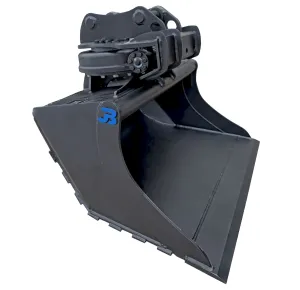GRB-4-R Rotating 360° Scandinavian Excavator Grading Bucket - 4-6 Tonne