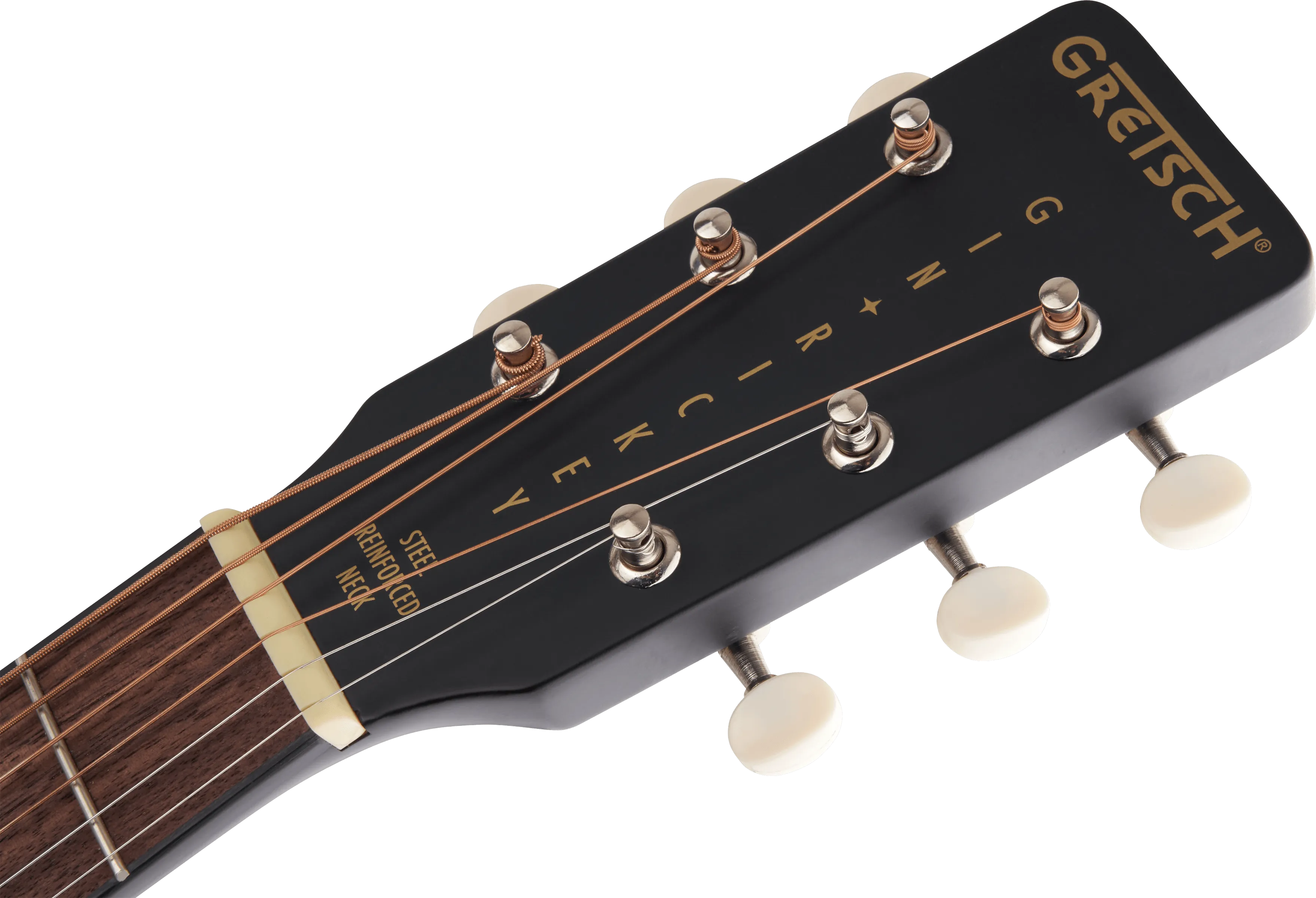 Gretsch G9520E Gin Rickey Electro Acoustic with Soundhole Pickup, Walnut Fingerboard, Smokestack Black