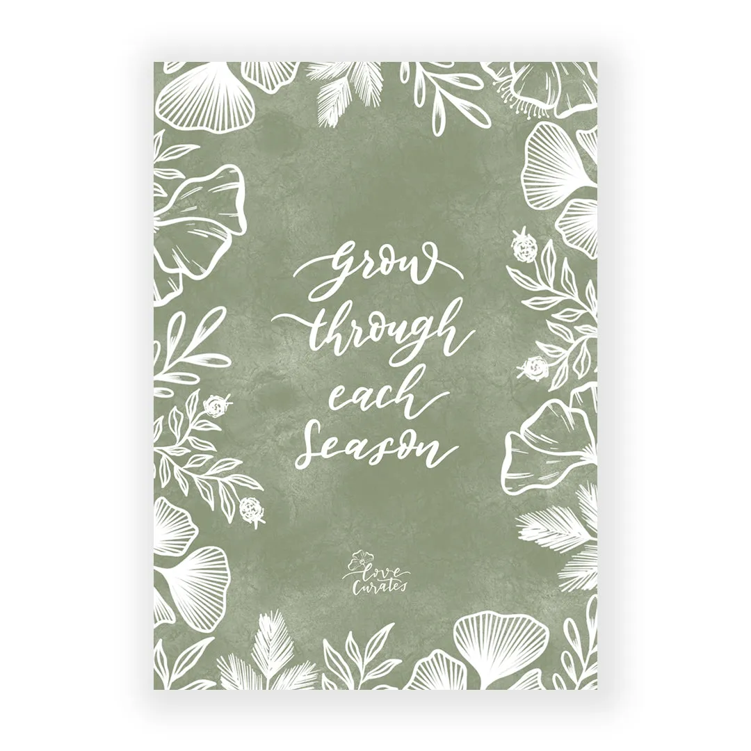 Grow Through Each Season {Card}